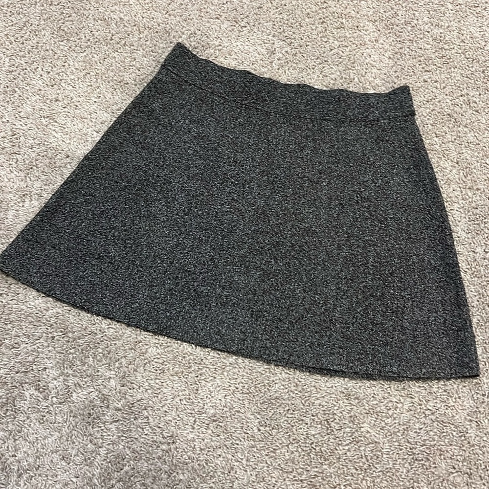 NWT Loft‎ skirt L LARGE gray classic career